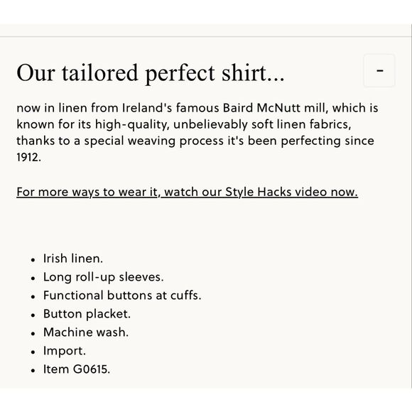 J.Crew perfect fit Irish linen blue button down size 6 - Picture 8 of 10